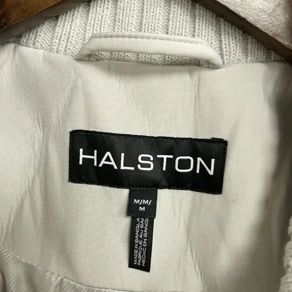 NEW Halston Women's M Gray Double-Breasted Belted Trench Coat Jck16 - Picture 7 of 12